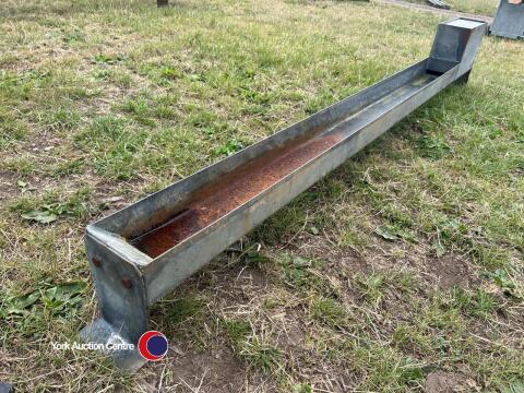 10ft x 6in galvanised water troughs