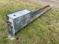 10ft x 6in galvanised water troughs - 3