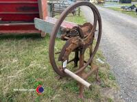 Old hand driven straw chopper - 2