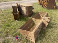 3 x JCB digger and ditching buckets