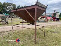 Grain hopper with chute - 4