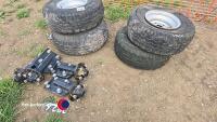 4 x wheels and axles - 5