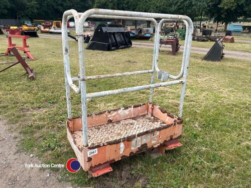 Forklift man cage