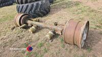 Commercial axle 8T SDC c/w brakes and rims - 4