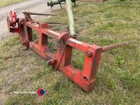 Twin bale spikes, one spike hydraulic rotated, Euro brackets - 3