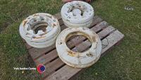 Wheel weights 6 x 50kg and adapter plates, fits standard continental hub with bolts