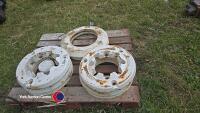 Wheel weights 6 x 50kg and adapter plates, fits standard continental hub with bolts - 3