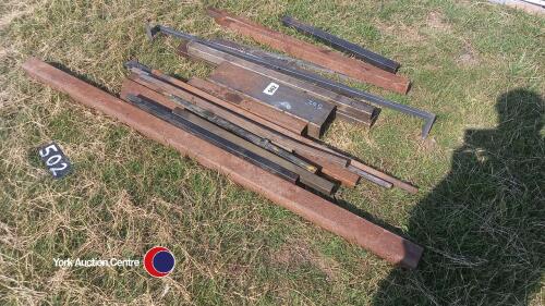 Quantity of box section steel