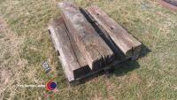 Pallet of oak railway sleepers - 2