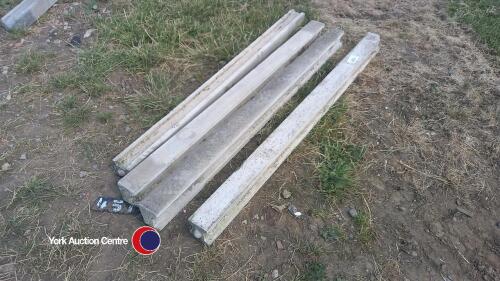4 x concrete posts, 1800mm