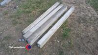 4 x concrete posts, 1800mm