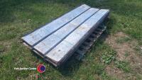 20 approx galvanised tin sheets