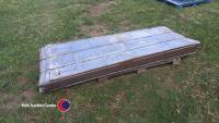 20 approx galvanised tin sheets - 2