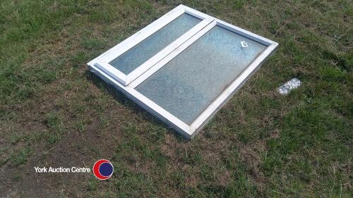 Frosted upvc double glazed window