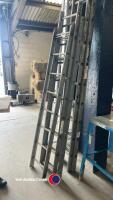 3 x metal ladders - 3