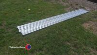 10 x 40 x 40 x 3.75 galvanised box section , new. - 3