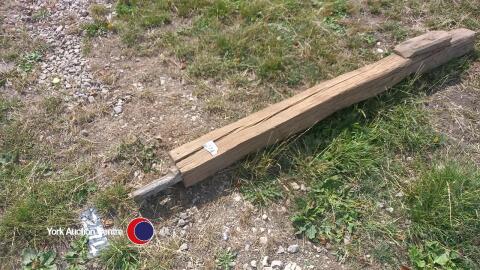 Reclaimed oak beam with tenon joint on the end 6in x 6in x 7ft