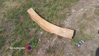 Milled and dried 2in oak slabs, 5ft long
