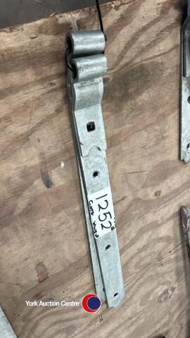 Brand new galvanised gate hinges