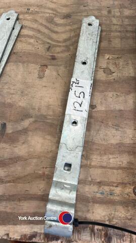 Brand new galvanised gate hinges