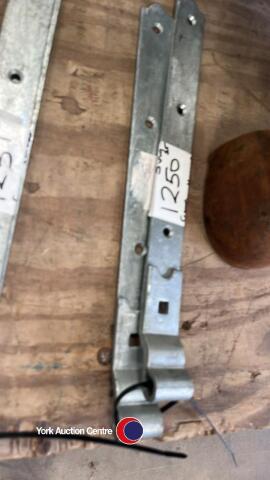 Brand new galvanised gate hinges