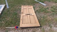 6 panel external door, 838mm (33in) wide, 1981mm (78in) high - 2