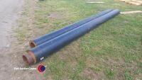 2 lengths of insulated steel pipe work - 3