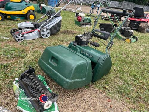 Atco Balmoral 205 cylinder mower c/w scarifying cassette and grass box