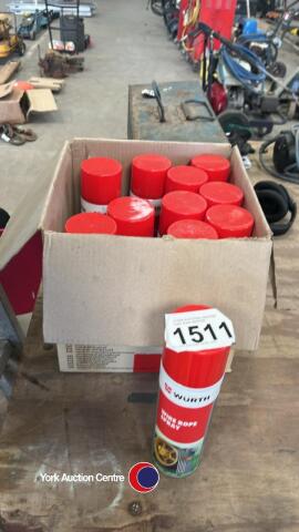 12 x tins wire rope spray, new