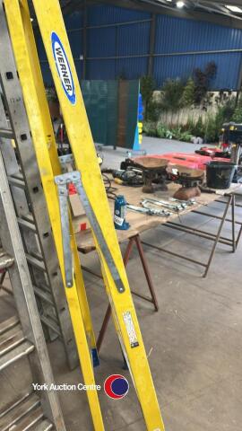 Electricians ladders, length 94in, gc