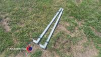 2 metal multi holed bands