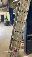 Set of extendable ladders