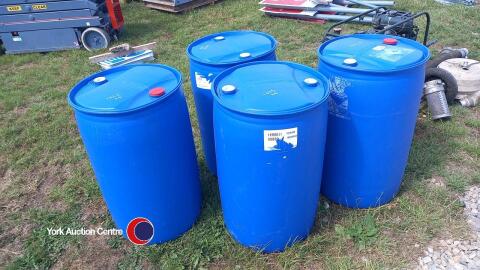 4 x blue barrels