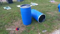 2 x barrels with sealable lids, new - 2