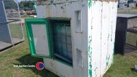 Small metal lockable container to suit ibc pod with heater keys in office - 3