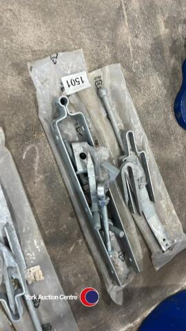 Galvanised hinges and catch to fit wooden farm gate