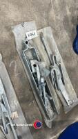 Galvanised hinges and catch to fit wooden farm gate