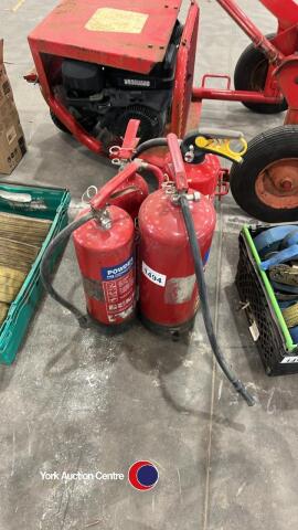 4 x fire extinguishers