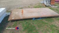 3 x steel sheets, 10ft x 5ft 10mm thick - 2
