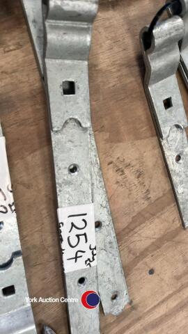 Brand new galvanised gate hinges