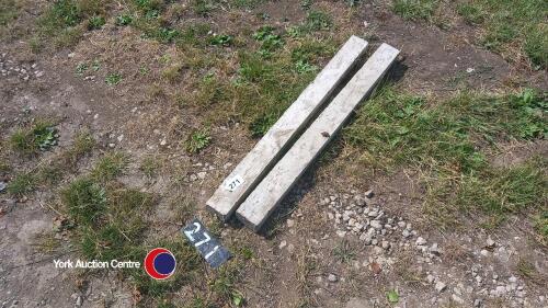 2 x 4in x 3in concrete lintels, 1200 long