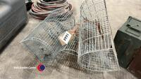 3 x galvanised vermin traps - 2
