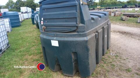 Plastic bunded diesel tank with pump approx 3000L