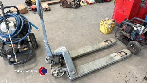 Galvanised pallet trolley