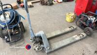 Galvanised pallet trolley