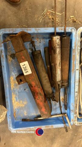 Grease guns and trailer jack