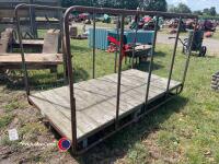 Antique mill trolley