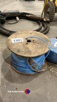 Roll of blue rope