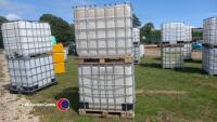 2 IBC 1000 litre tanks - 2