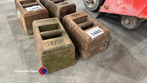 2 x 56lb weights